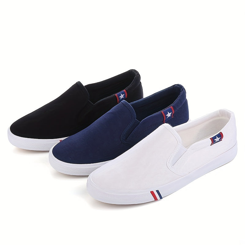 Men's Breathable Canvas Slip On Shoes for Jogging
