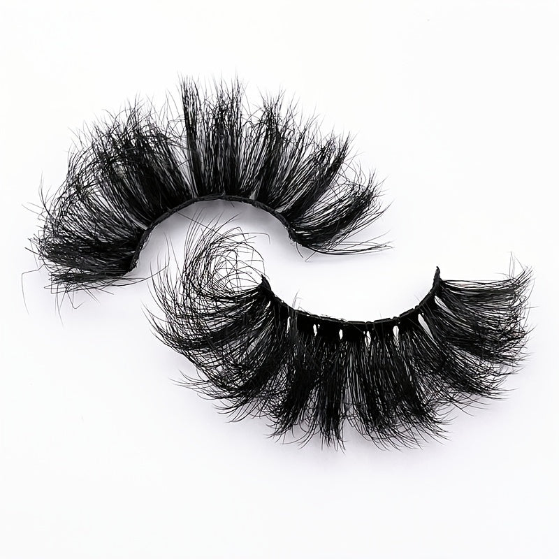 4 Pairs Fluffy Mink Faux Lashes Long Full Eyelash Extensions