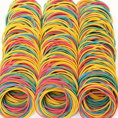 100pcs Colorful Rubber Bands for Office School Home
