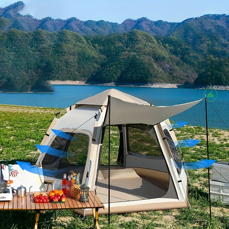 Portable Hexagonal Automatic Tent Waterproof for Camping