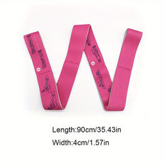 Yoga Stretching Belt Correcting Posture Elastic Pilates Resistance Band