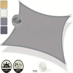 Waterproof Rectangle Sun Shade Sail 3x3m with Rope
