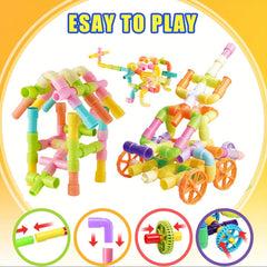 Pipe Tube Building Blocks Set Educational Construction Toy