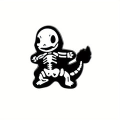 Cartoon Skeleton Animal Breast Pin For Men