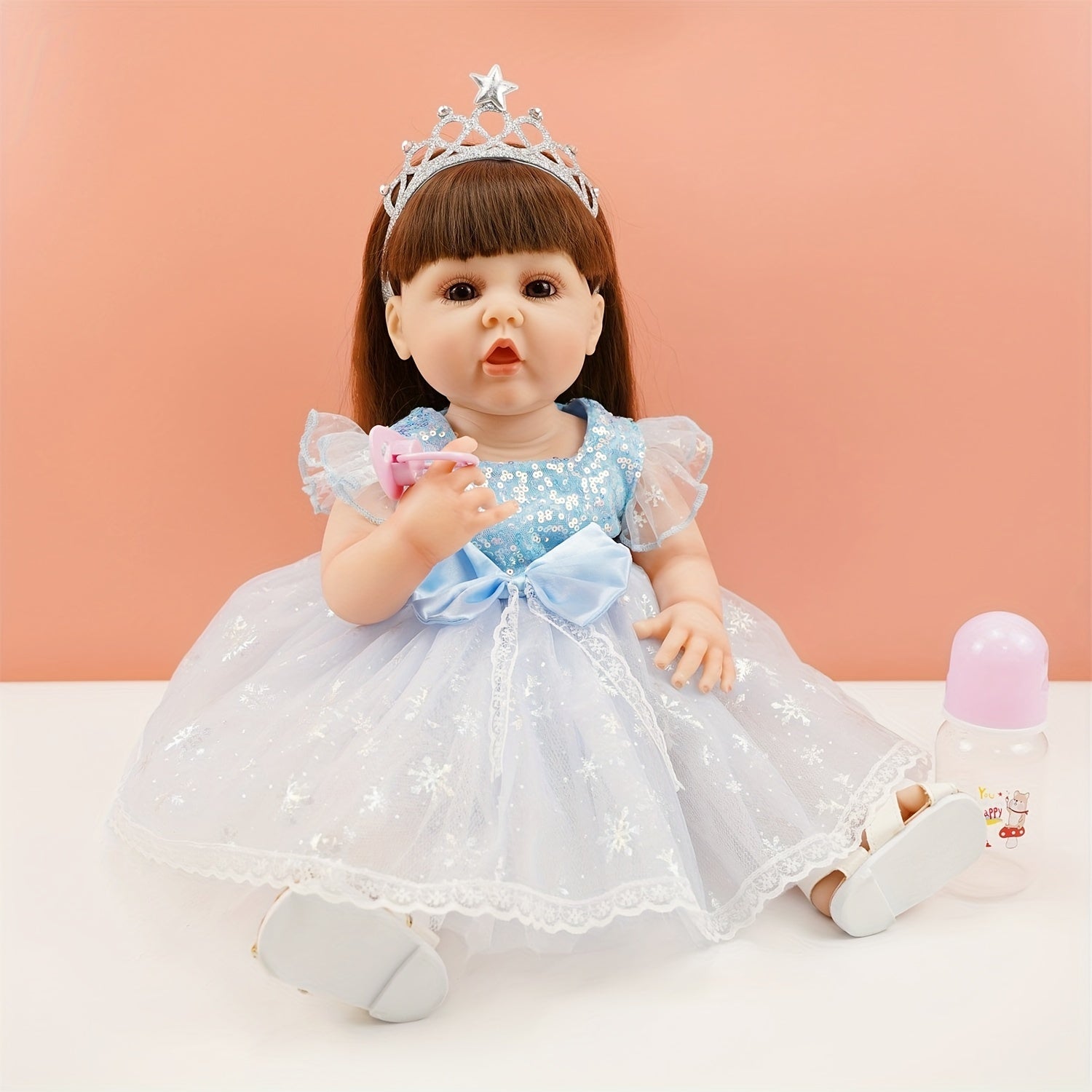 22 Inch Reborn Doll Princess Elsa with Crown