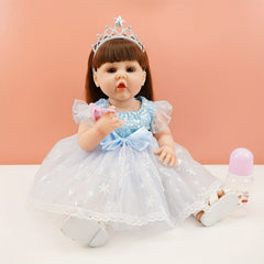 22 Inch Reborn Doll Princess Elsa with Crown
