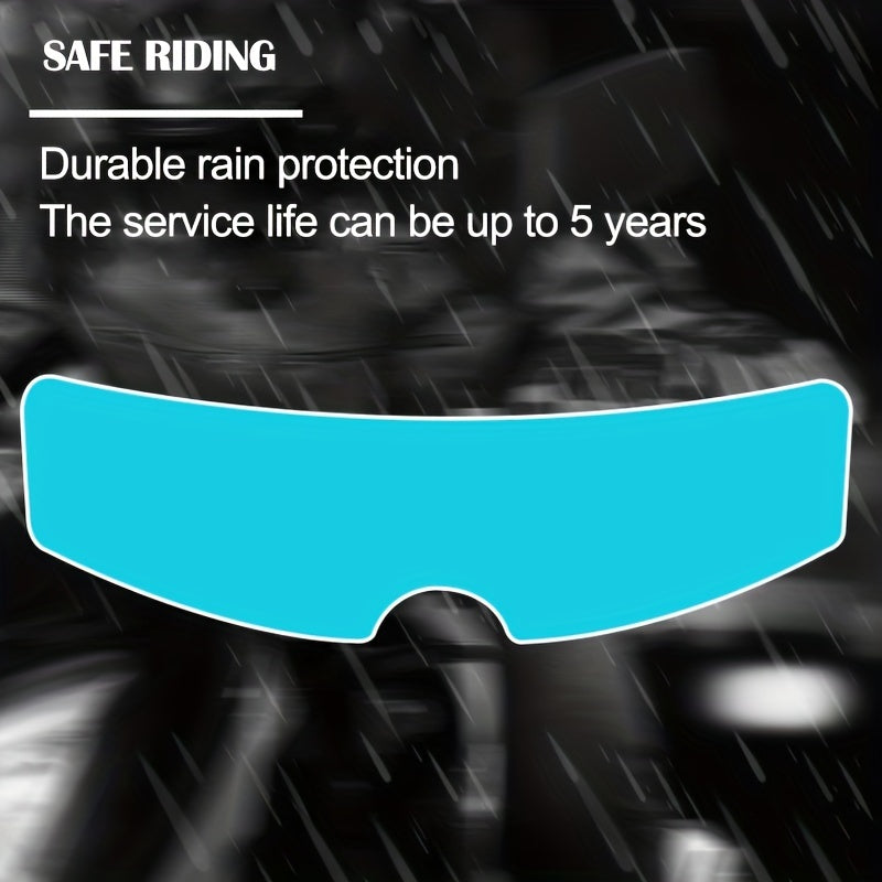 2pcs Motorcycle Helmet Rainproof Anti Fog Film Universal Full Frame Compatible