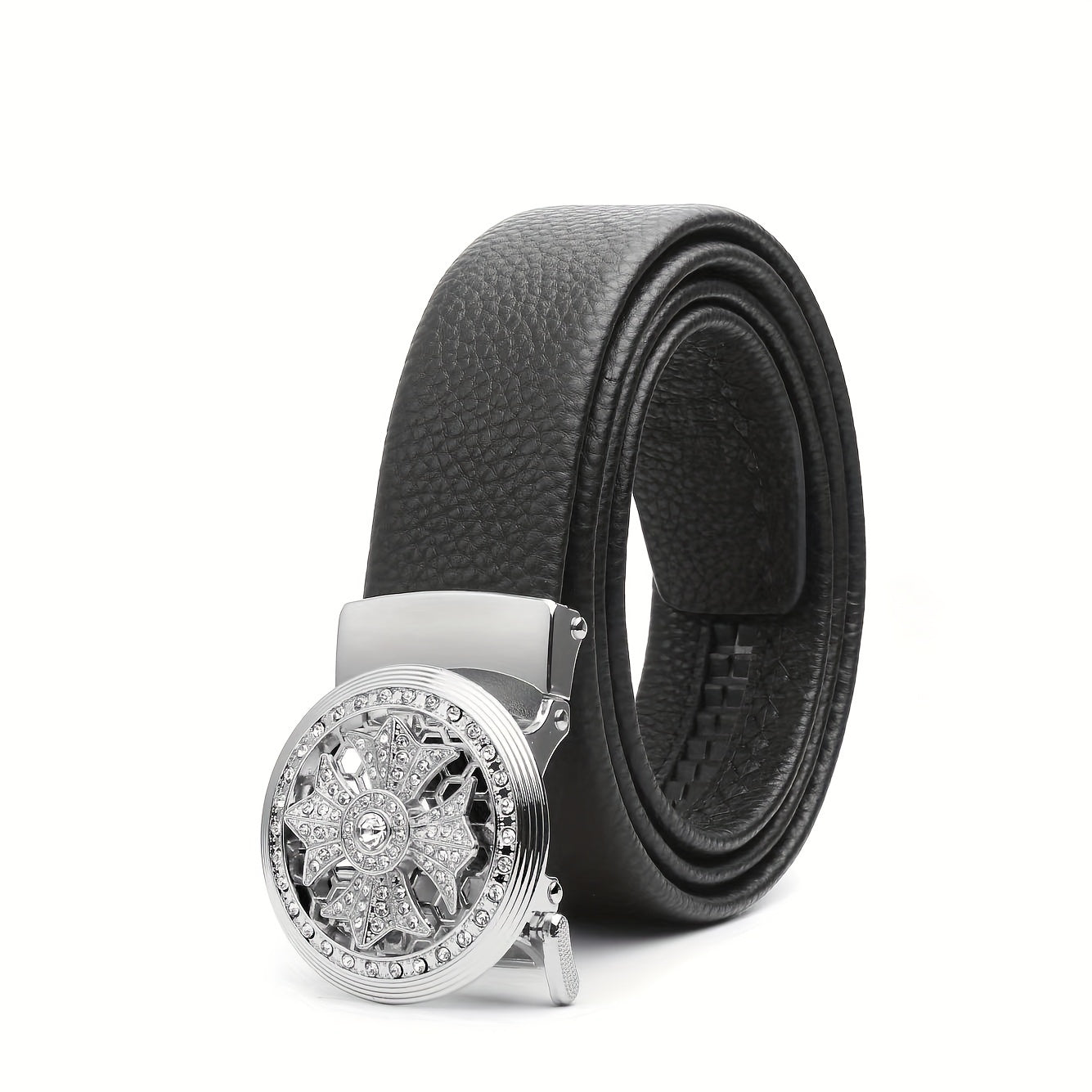 Top Layer Cowhide Men's Automatic Business Belt