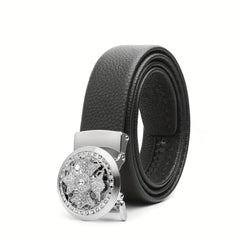 Top Layer Cowhide Men's Automatic Business Belt