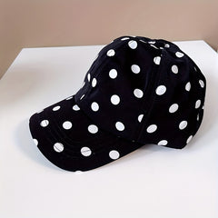 Polka Dot Print Baseball Cap Lightweight Adjustable Sun Hat