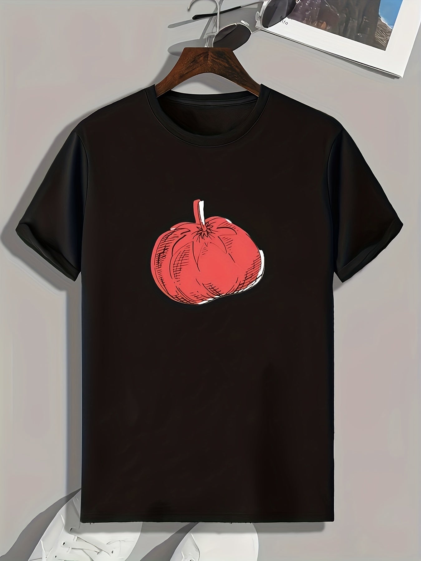 Fruit Pattern Print Sports T-shirt for Men