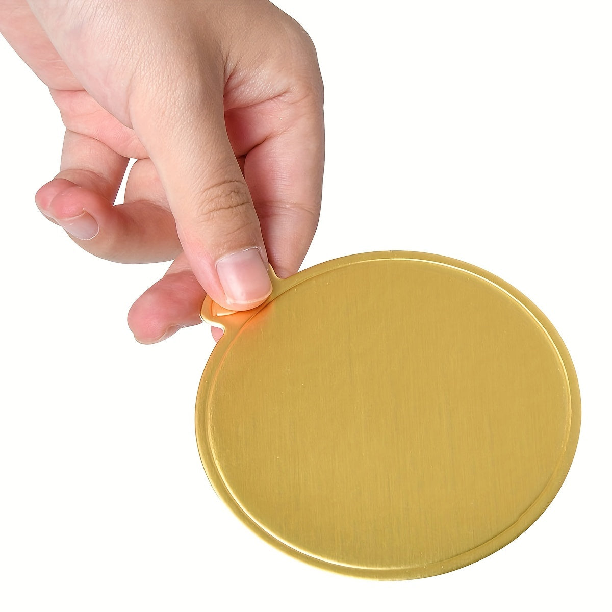50 Mini Golden Cake Boards Disposable Cupcake Trays 3"