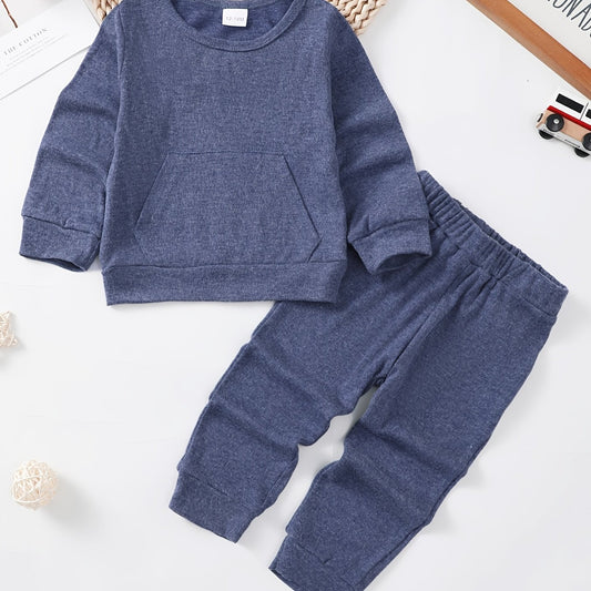 Girls Long Sleeve Crew Neck Pullover & Sweatpants Set