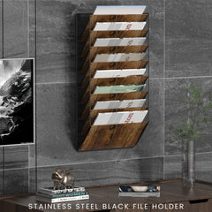 8 Pocket Wall File Shelf Organizer