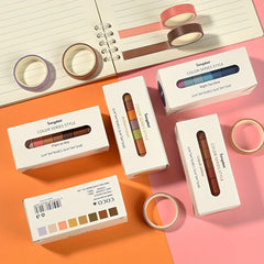 8 Rolls Grid Plaid Washi Tape Decorative Sticker