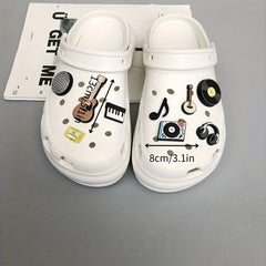 Music Series Shoe Charms For Clogs Garden Shoes DIY Accessories