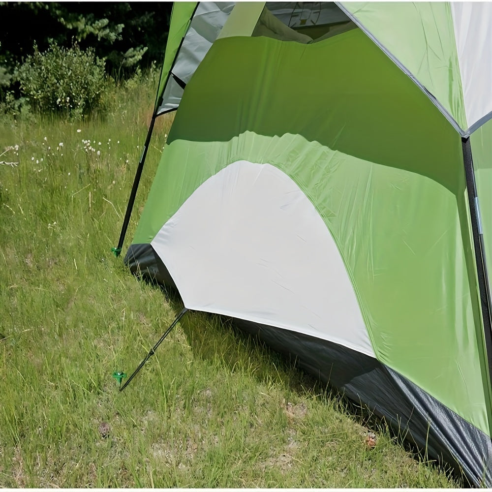 10pcs Stainless Steel Tent Ground Nails with Ropes & Stopper