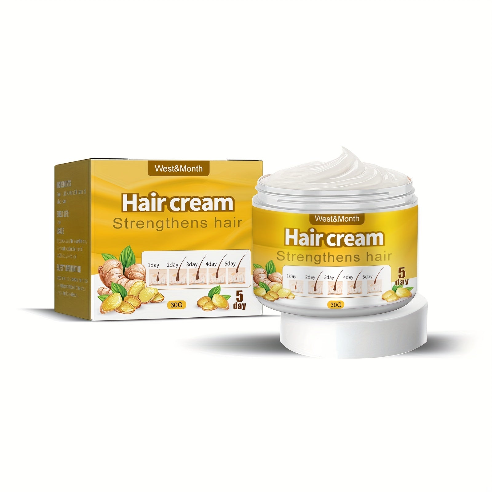 Ginger Hair Care Cream Moisturizing Scalp Massage Cream