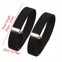 Elastic Armband Cuffs - Adjustable Shirt Sleeve Holders