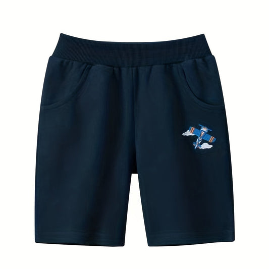Helicopter Print Boys Comfortable Shorts for Summer Outdoor