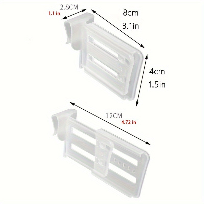 4pcs Fridge Dividing Clips Telescopic Partition Divider