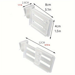 4pcs Fridge Dividing Clips Telescopic Partition Divider