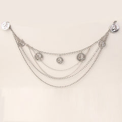 Layered Waist Chain Belt for Women Beach Bikini Denim Dresses