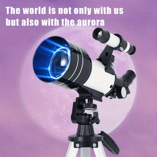 High Refracting Telescope 99X Max Magnification 70mm Lens ABS Material