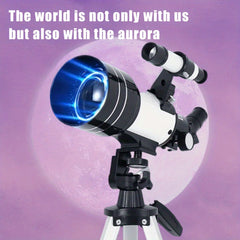 High Refracting Telescope 99X Max Magnification 70mm Lens ABS Material