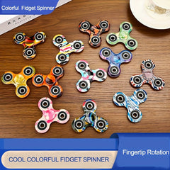 8pcs Random Finger Spinner Toys - Mixed Plastic Material with Gift Bag Filler