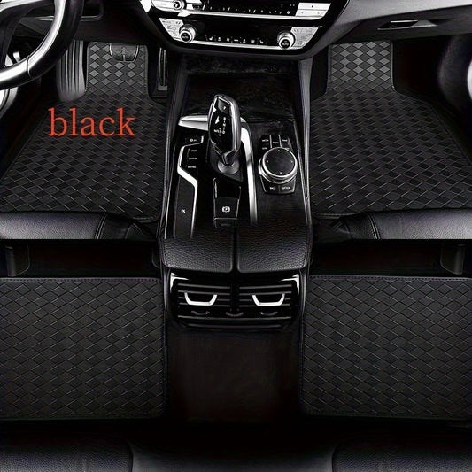 4pcs Waterproof PVC Car Floor Mats For Men And Women