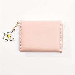 Cartoon Bear Wallet PU Leather Three Fold Coin Purse for Girls