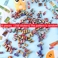 Reusable Cartoon Character Bead Stickers Mixed Craft Beads Assorted Patterns
