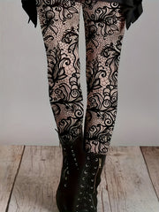 Women's Plus Floral Print High Rise Skinny Pants
