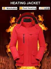 Waterproof Hooded Ski Jacket Women's Activewear