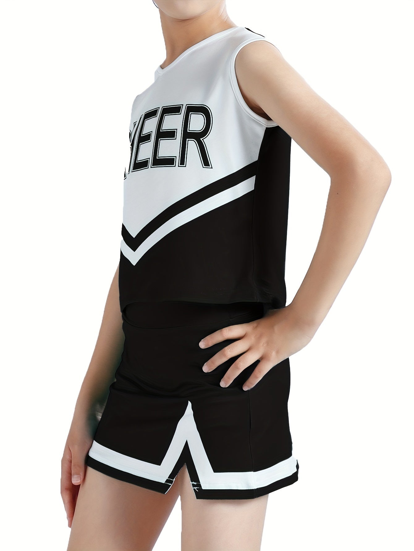 Girls Comfy Cheerleading Costume Outfits For Sports Performance