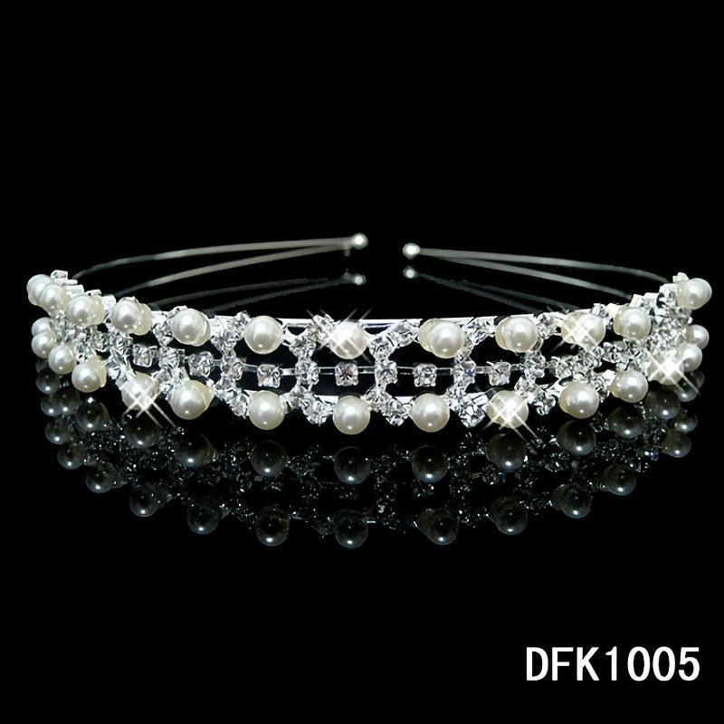 Rhinestone Wedding Headband Bridal Tiara Wedding Headpiece Bride Accessory