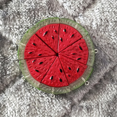 7Pcs Watermelon Resin Decoration Pendant DIY Small Accessories