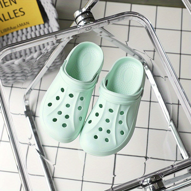 Women's Hollow Out Clogs Casual Garden Shoes Slip On Beach Shoes