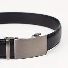 Men's Leather Belt Automatic Buckle Two layer Cowhide Wine Party Pants Belt