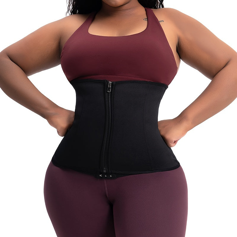 Waist Trainer Tummy Wrap Zipper Slimmer Belly Belt Women's Shapewear