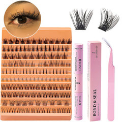 DIY Lash Extension Kit 140pcs D Curl Eyelash Extension Kit