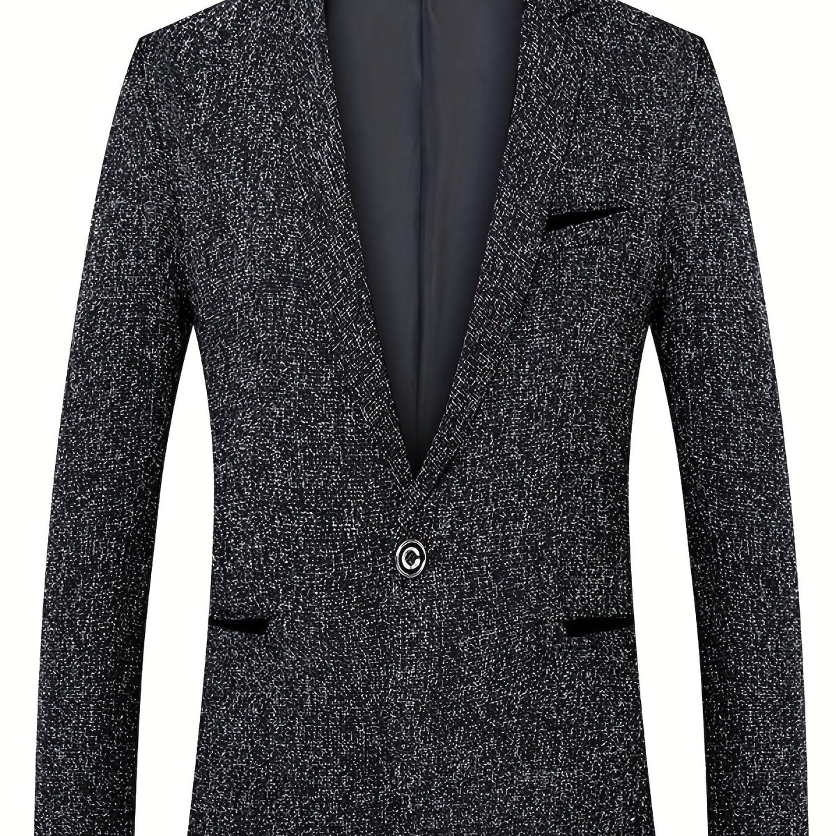 Men's Tweed Pattern Lapel Sports Coat Spring Fall