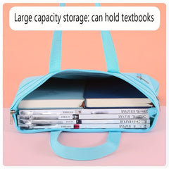 Layer Zipper Handbag For File Storage And Carrying