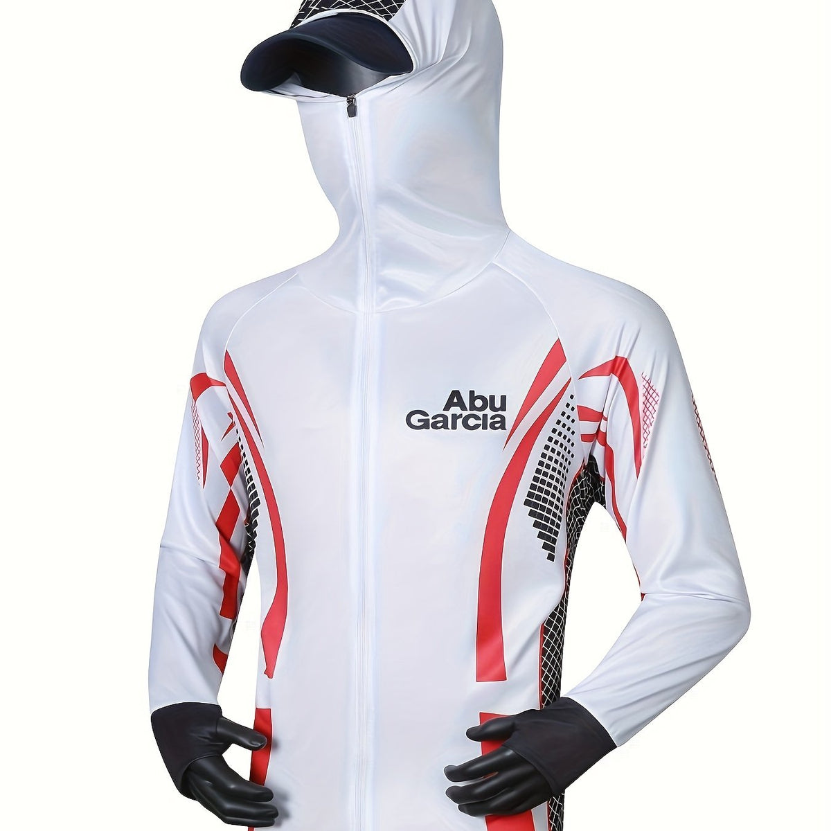 Men's UPF 50 Sun Protection Hooded Jacket Quick Dry Long Sleeve Rash Guard