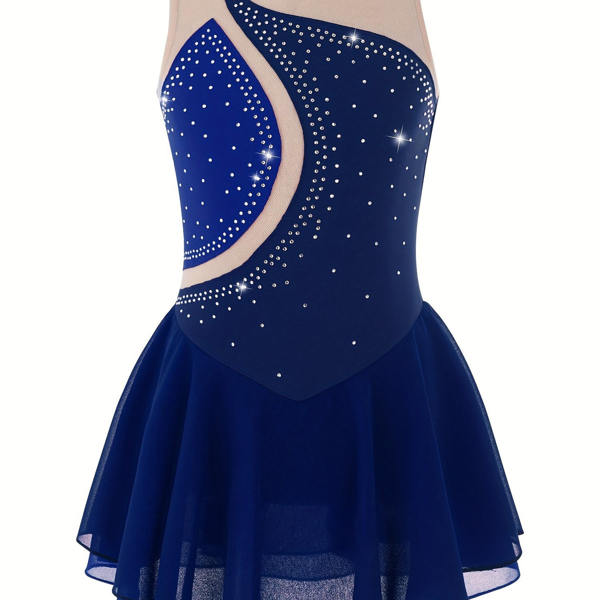 Girls Sleeveless Dance Skating Dress