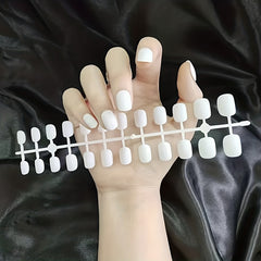 288pcs Matte Press On Nails for Women - Short Oval Frosted False Nails