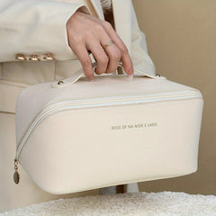 Large Travel Cosmetic Bag Waterproof Makeup Organizer Portable With Handle