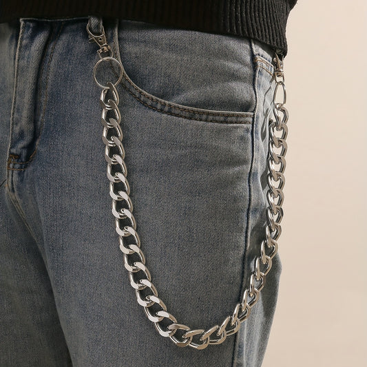 Men's Metal Single Pants Chain Keychain for Men