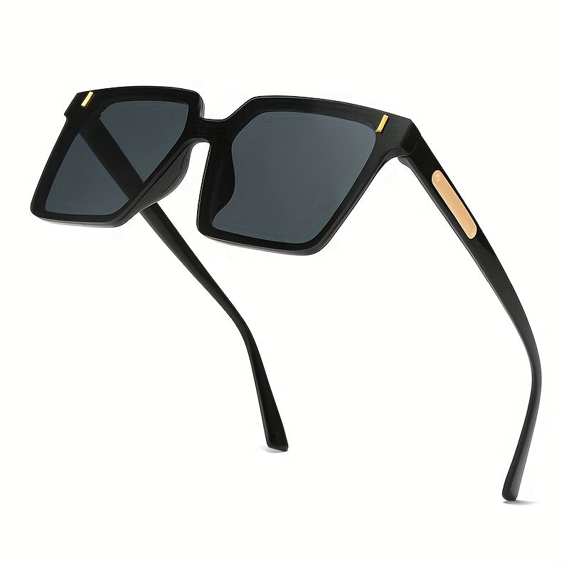 Square Sunglasses Men Women Rivet Anti Glare UV400 Sun Shades Glasses